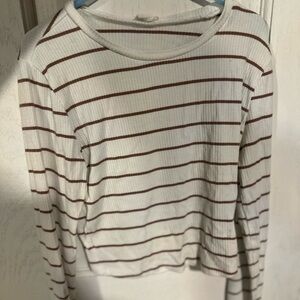 Ribbed long sleeve crop top